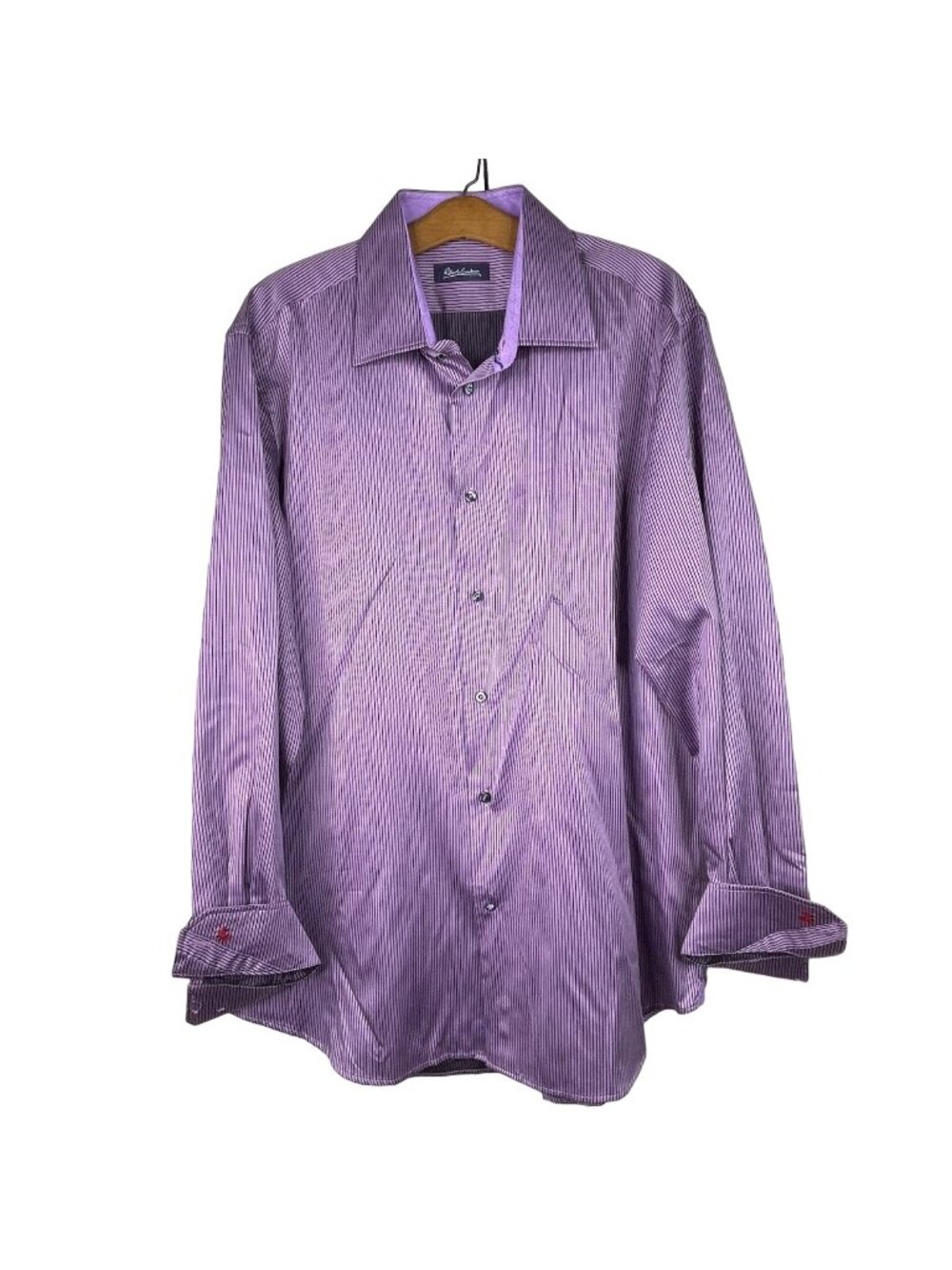 Robert Graham Shirt Size 46 Striped Button Down Collared Long Sleeve Career Work